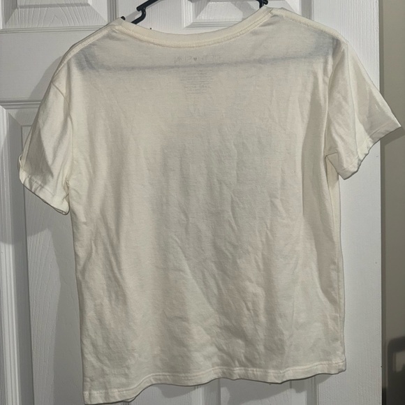 Fifth Sun Ivory Floral Print Tee - Picture 4 of 4